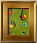 Putt Putt — full framed view, acrylic on canvas in plein air frame by Sally Burroughs