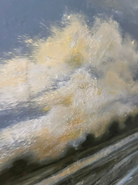 Reflections — detail of cloud texture and brushwork