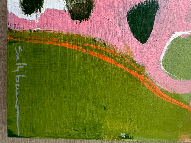 Detail shot of Gregory Town — signature by Sally Burroughs