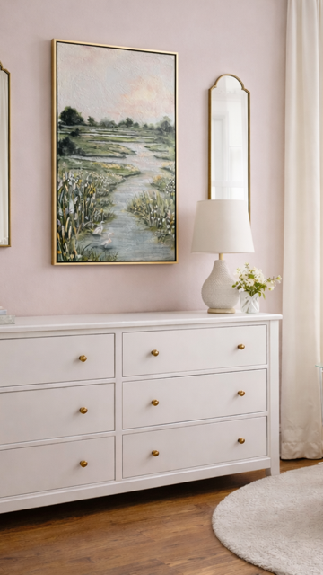 Floral Marsh — unframed canvas view