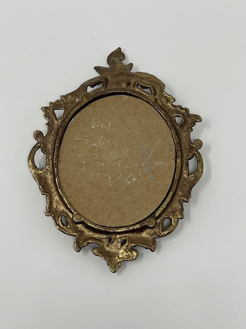 Marshscape in Vintage Brass Frame